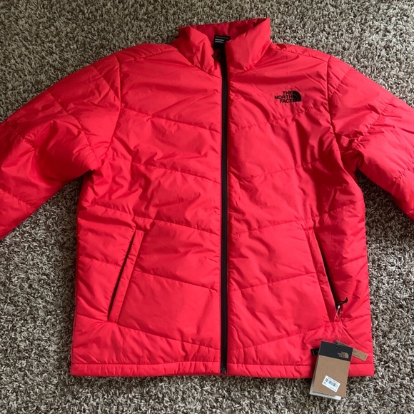red north face jacket
